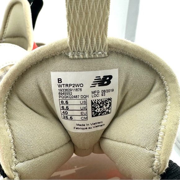 New Balance Gray Cream Athletic Shoes with Cushioned Support - Picture 3 of 3